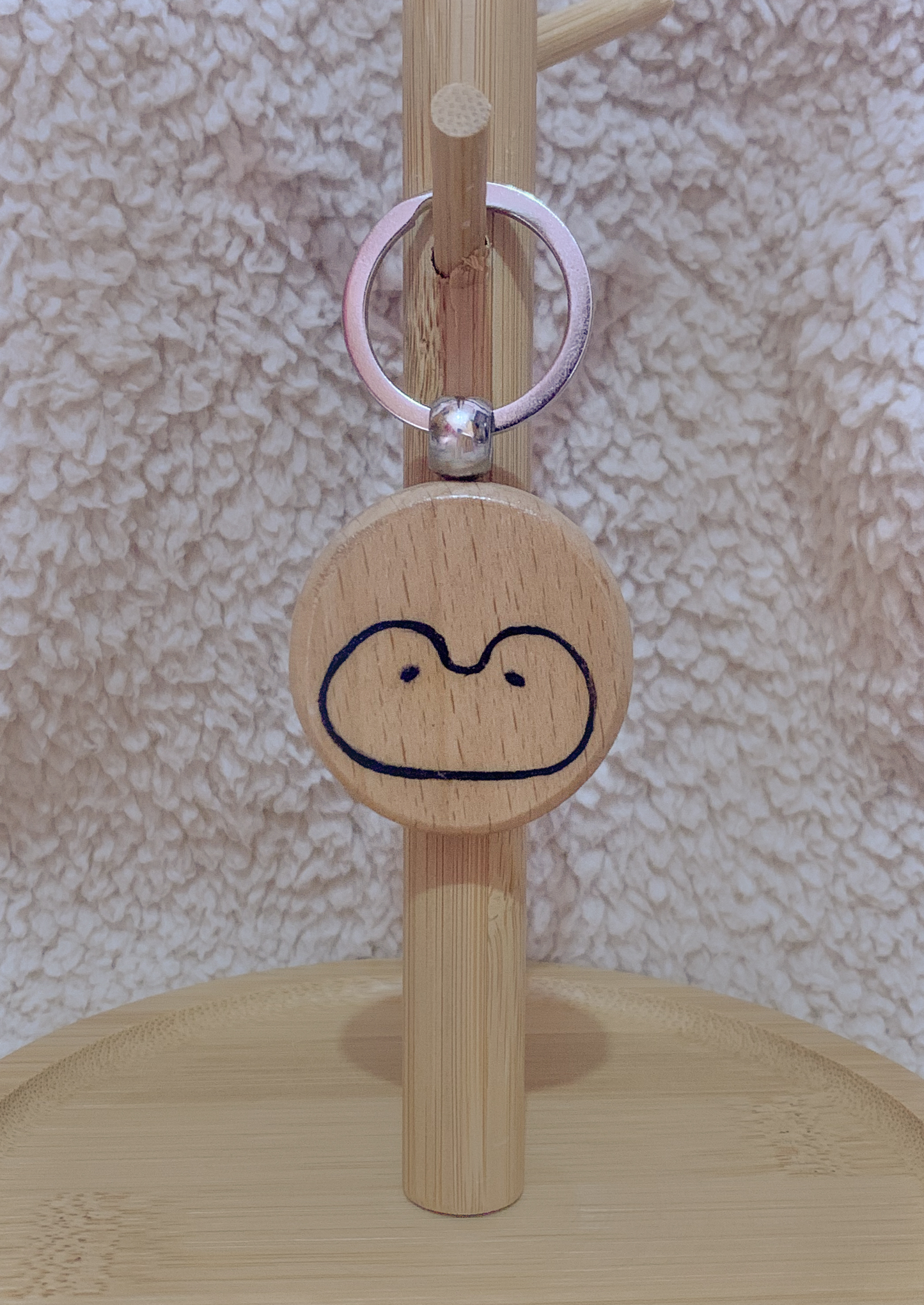 wooden keychain