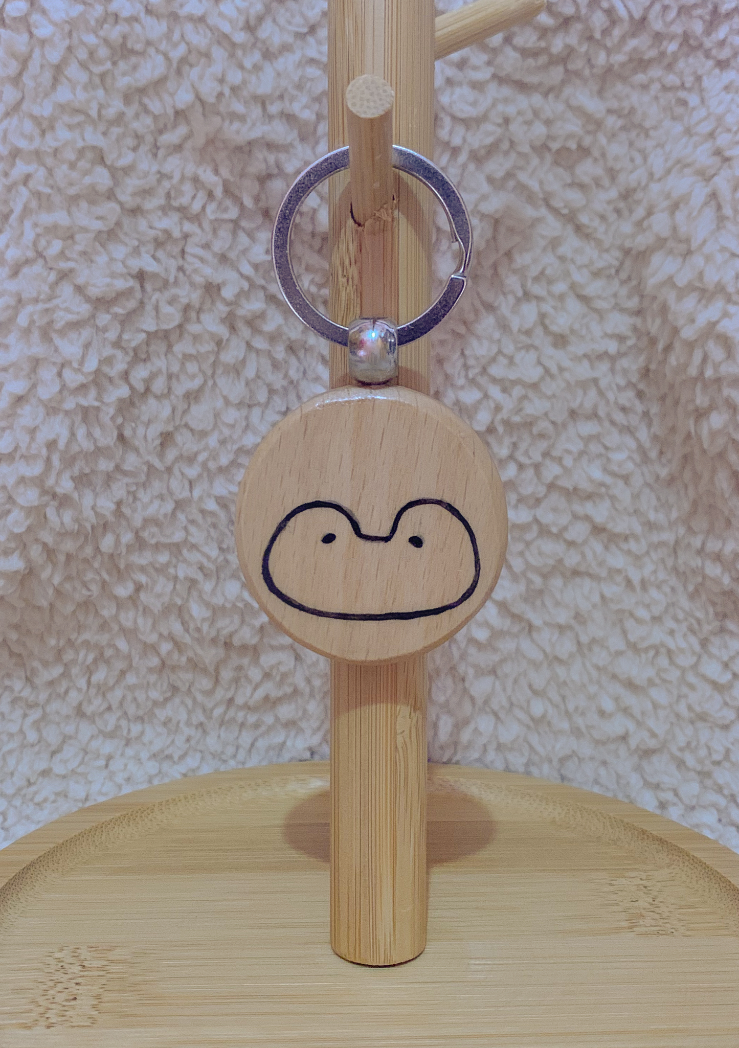 wooden keychain