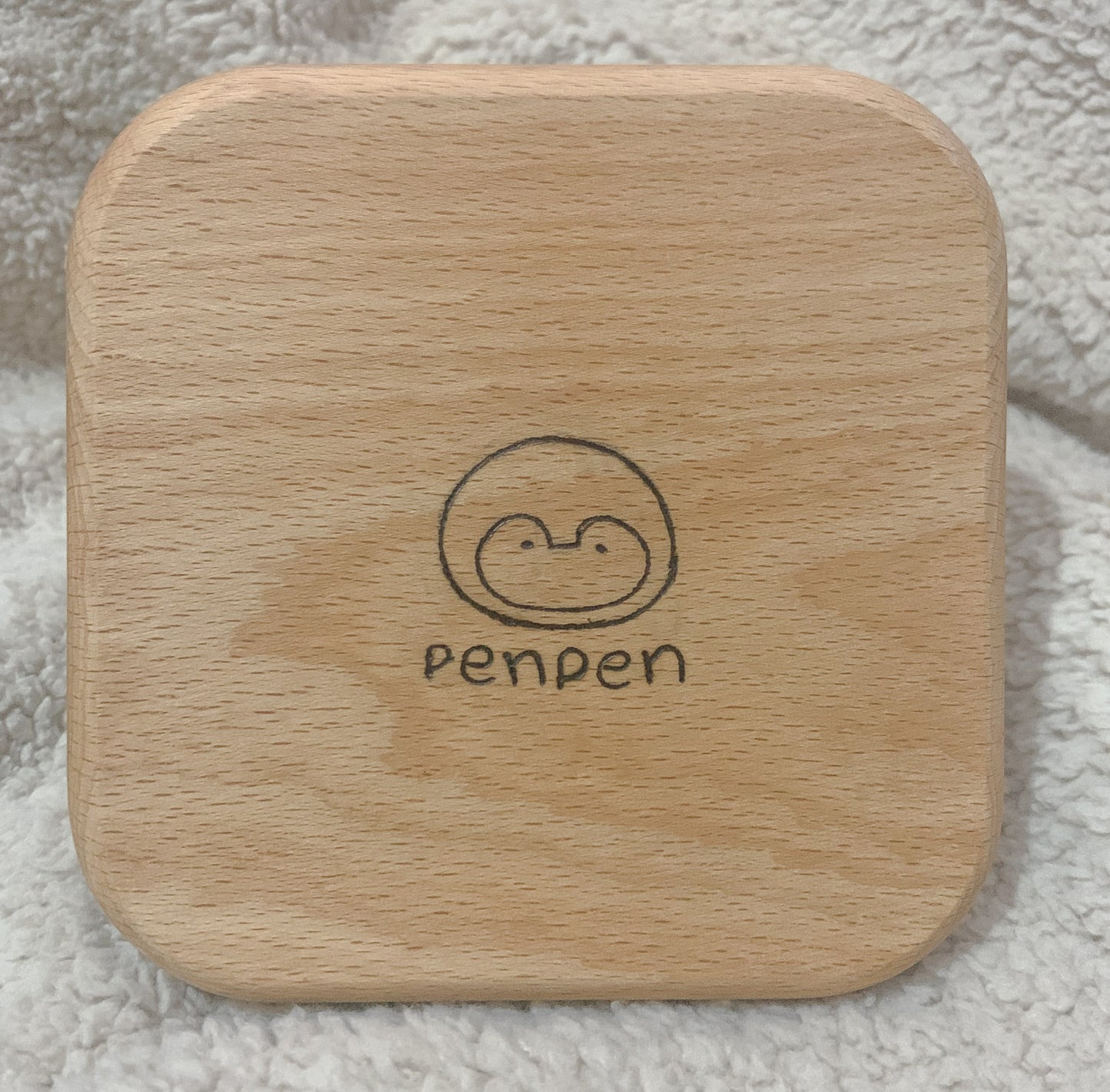 Wooden plate - two silly PENPEN